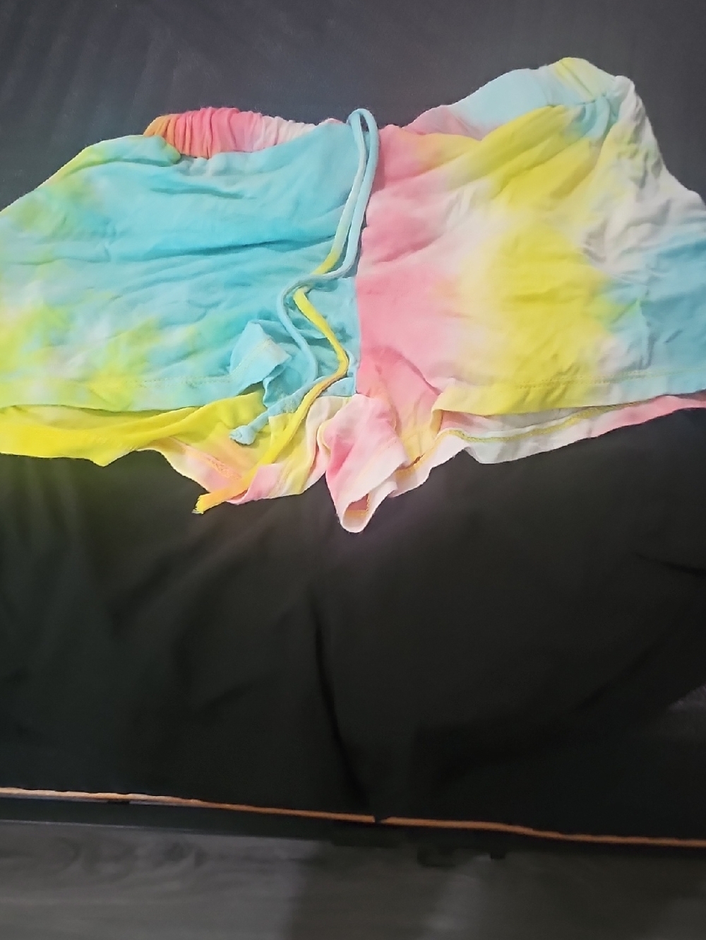 GEEGEE Pastel Tie-Dye Lounge Shorts with Drawstring
